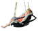 Imagen de nio en un columpio realizado con una silla de coche.